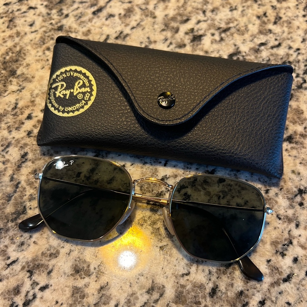 Ray Ban Hexagonal Sunglasses - barely worn!
